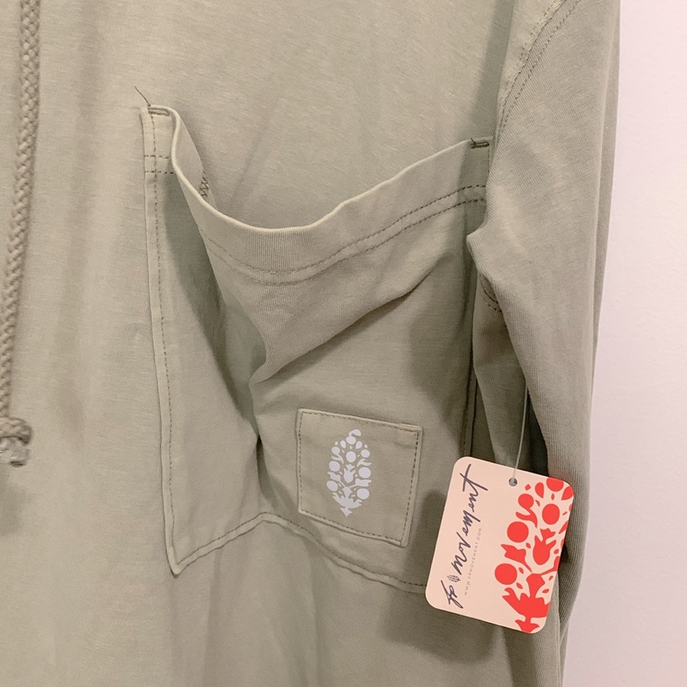FP MOVEMENT Hot Shot Layer Hoodie Sage Stone NWT - Picture 7 of 10